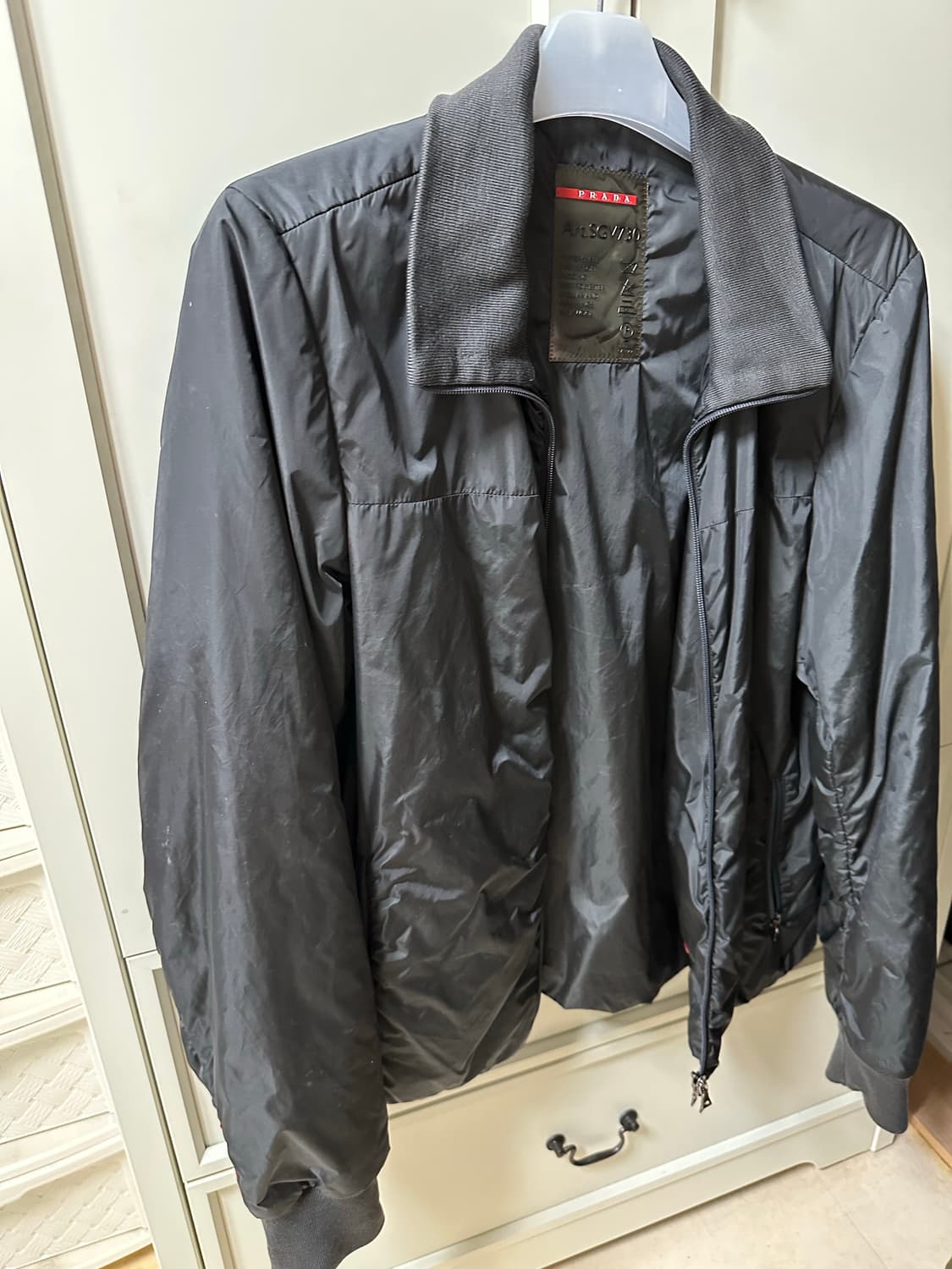 프라다 봄버 자켓 54 차콜 상품이미지2