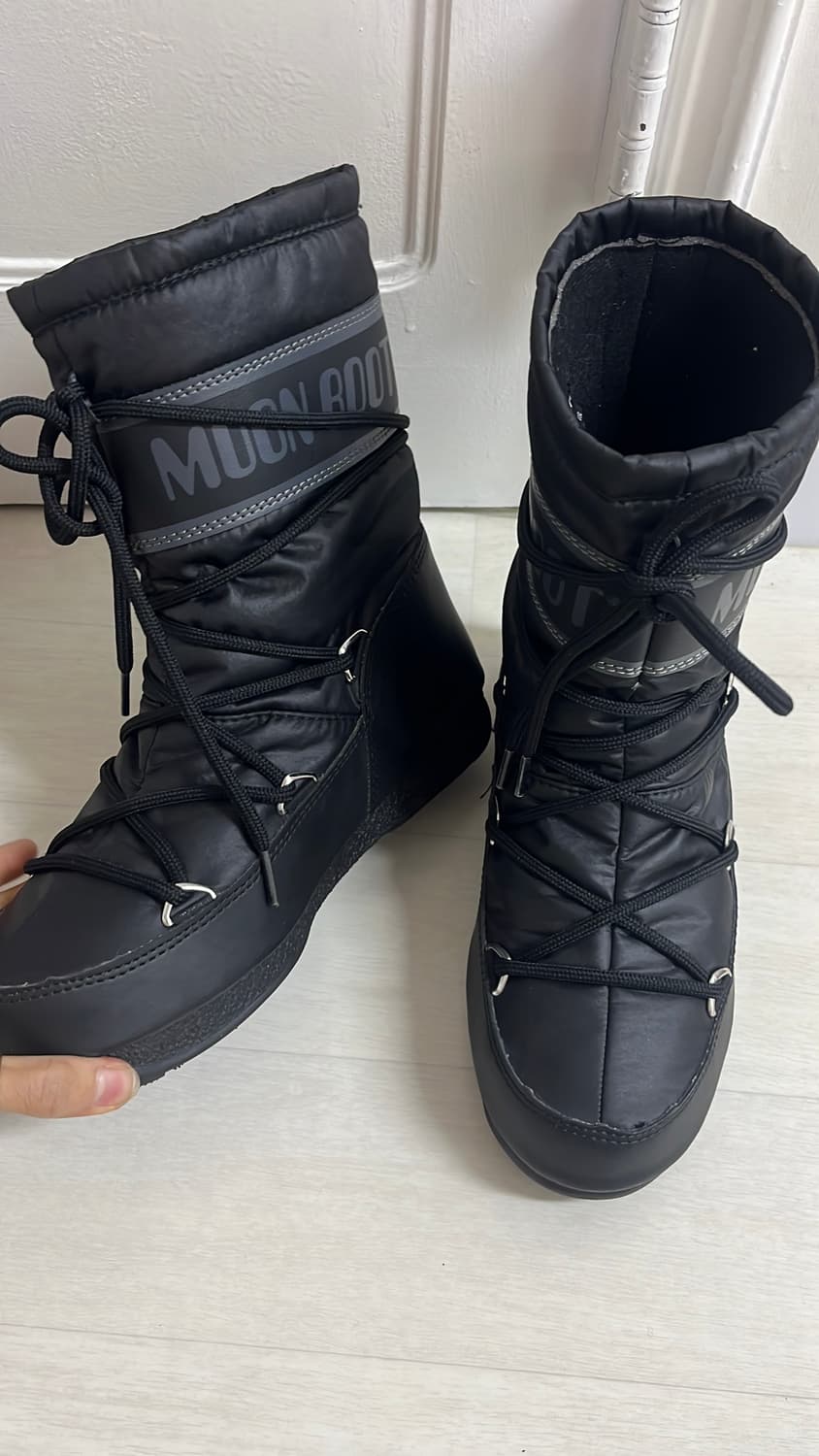 문부츠 블랙 방한 부츠 230 정품 상품이미지2