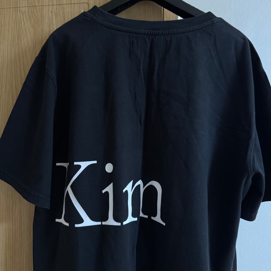 마뗑킴 빅로고 반소매 티셔츠 반팔 블랙 상품이미지2