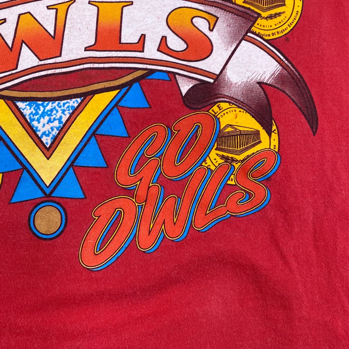 90s 프루츠오브더룸 USA 펜실베니아 컬리지 하프 티 (105) 상품이미지4