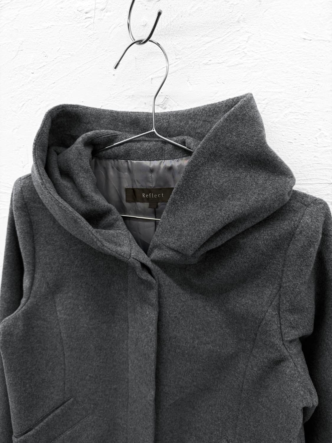 reflect 히든버튼 울 후드 자켓 상품이미지2