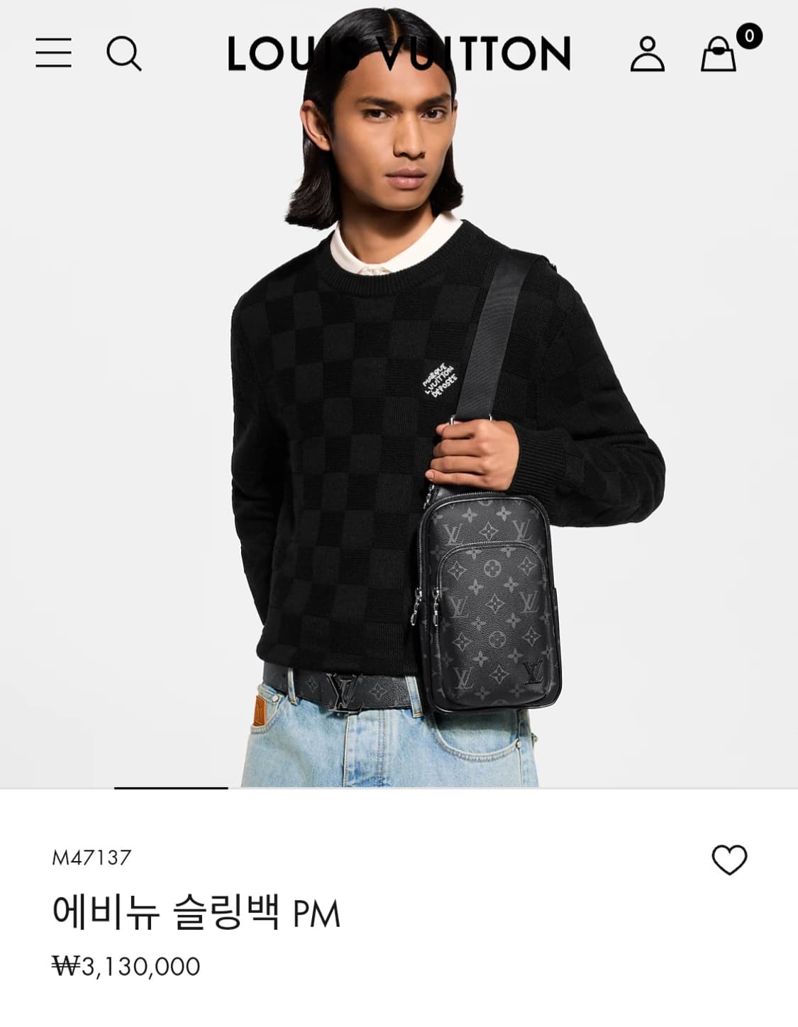 루이비통 이클립스 에비뉴 슬링백PM 범백 크로스백 신형 상품이미지3