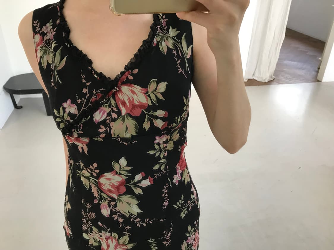 vintage flower pattern one-piece 상품이미지9
