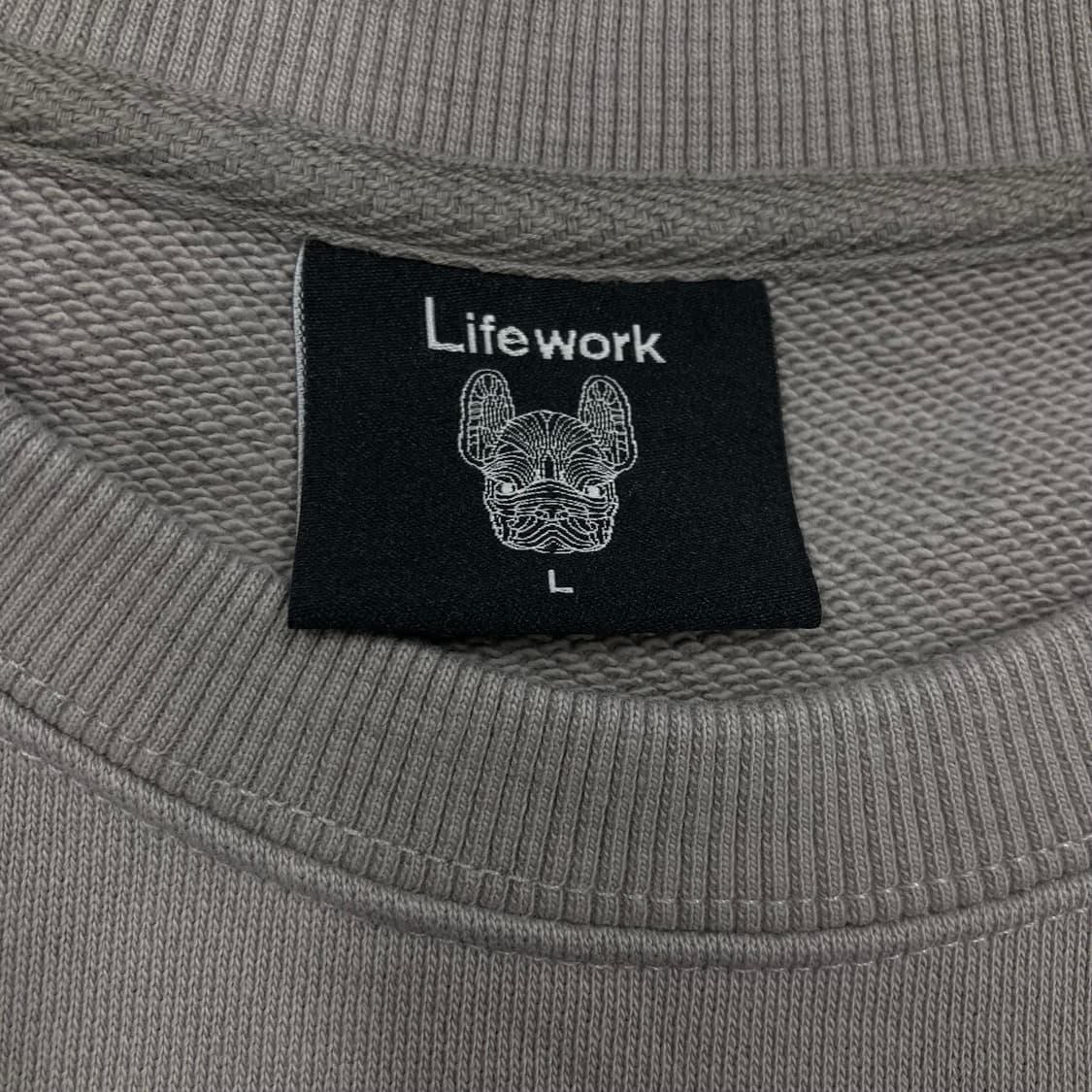 라이프워크 라독 스몰 로고 미니멀 맨투맨 상품이미지3