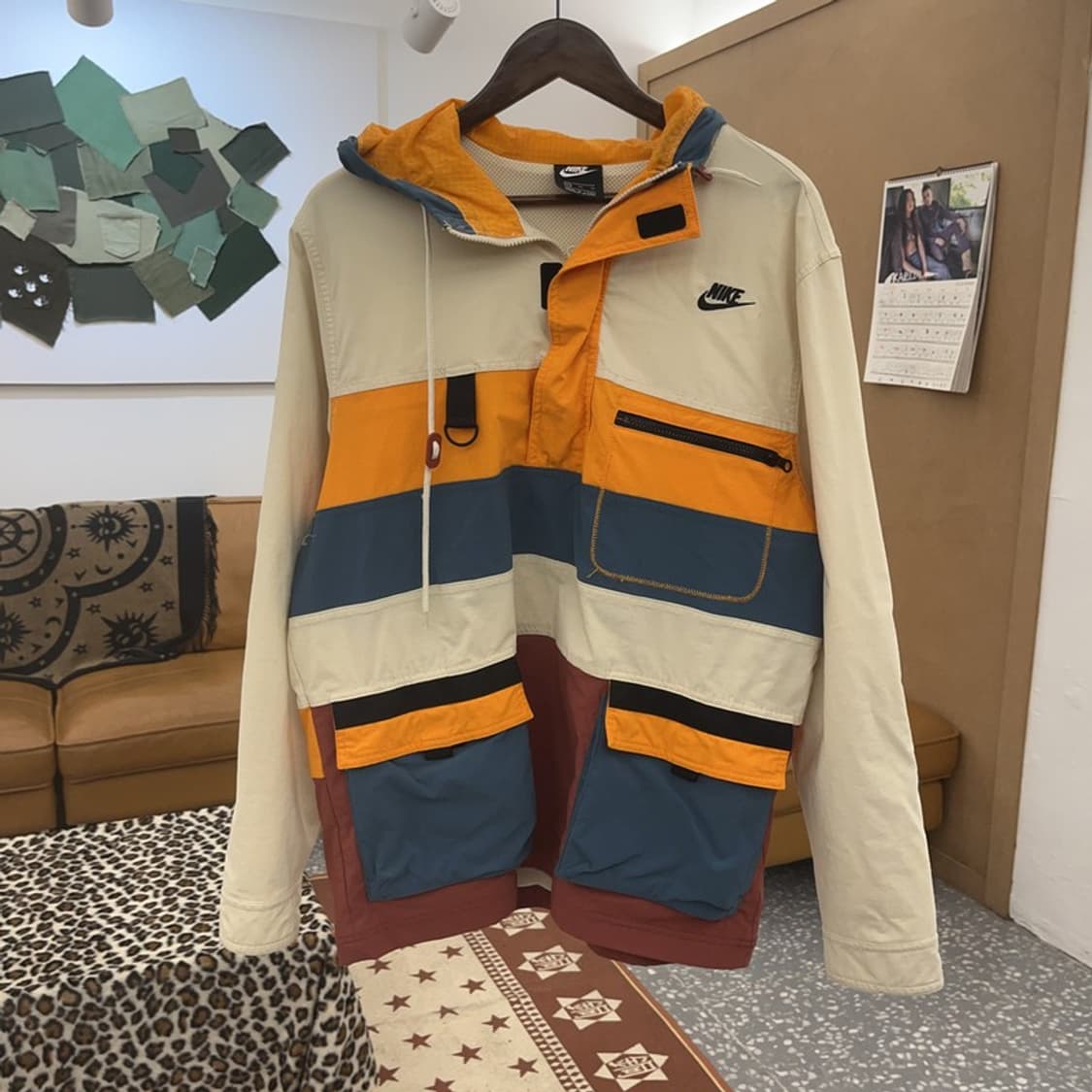 나이키 하이프 하이크 올드스쿨 레트로 반집업 바람막이 XL C09175 상품이미지3