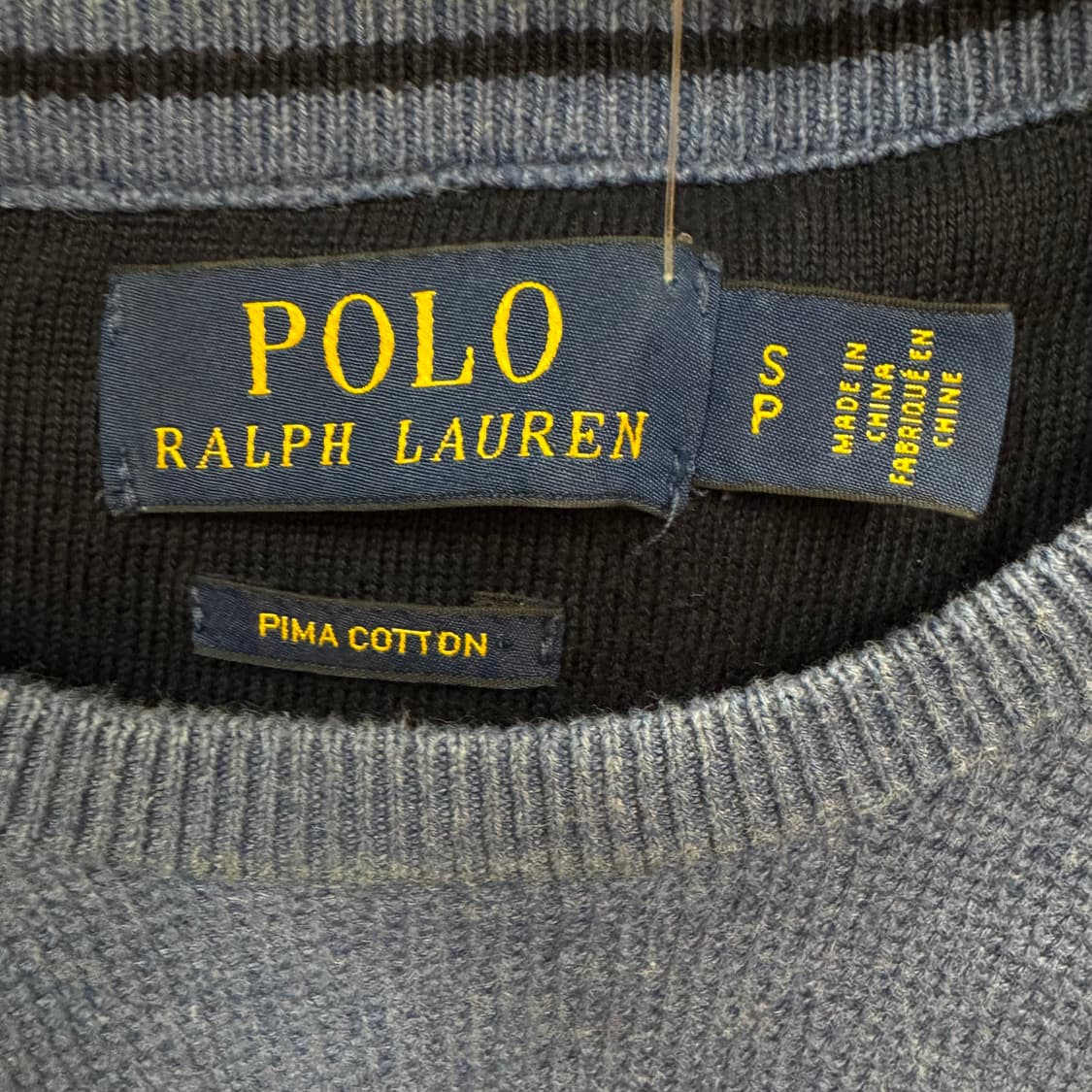 폴로 랄프로렌 니트 스웨터 네이비 포니 로고 포인트 블루 상품이미지6