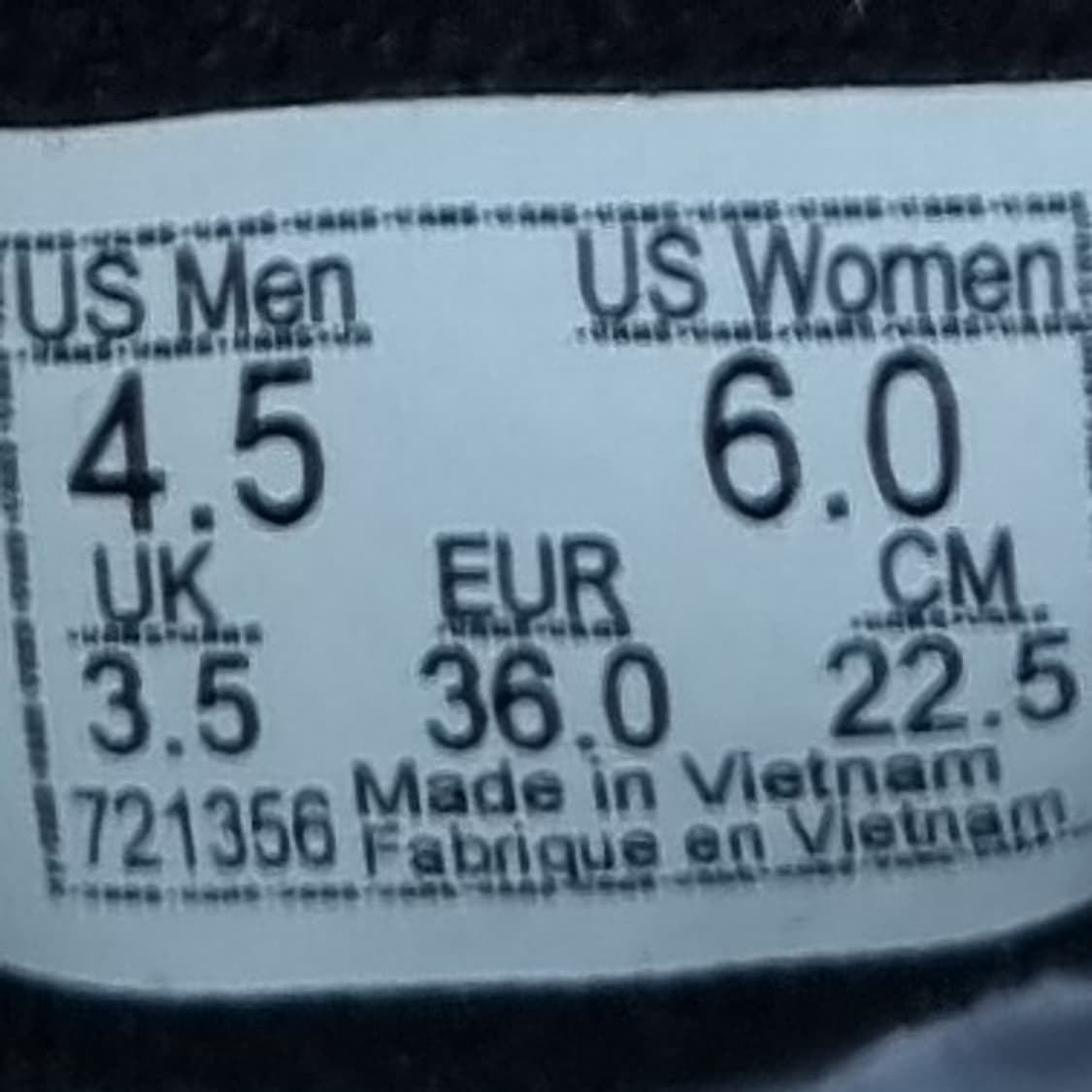 반스 체커보드 스니커즈 225 상품이미지6