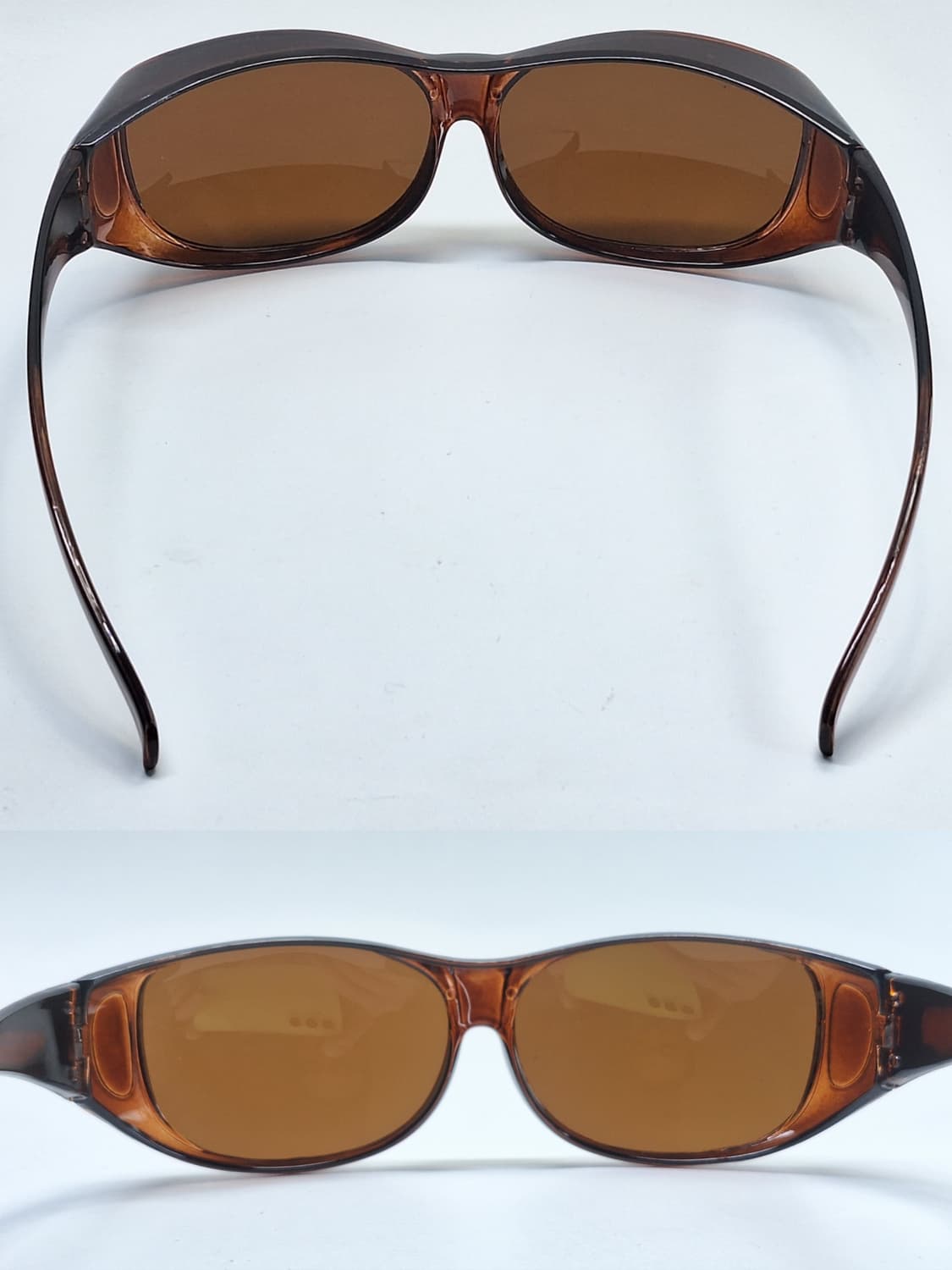 00s 일본 빈티지/브라운 고글형 선글라스 DGS-73K 스포티룩 레트로 상품이미지8