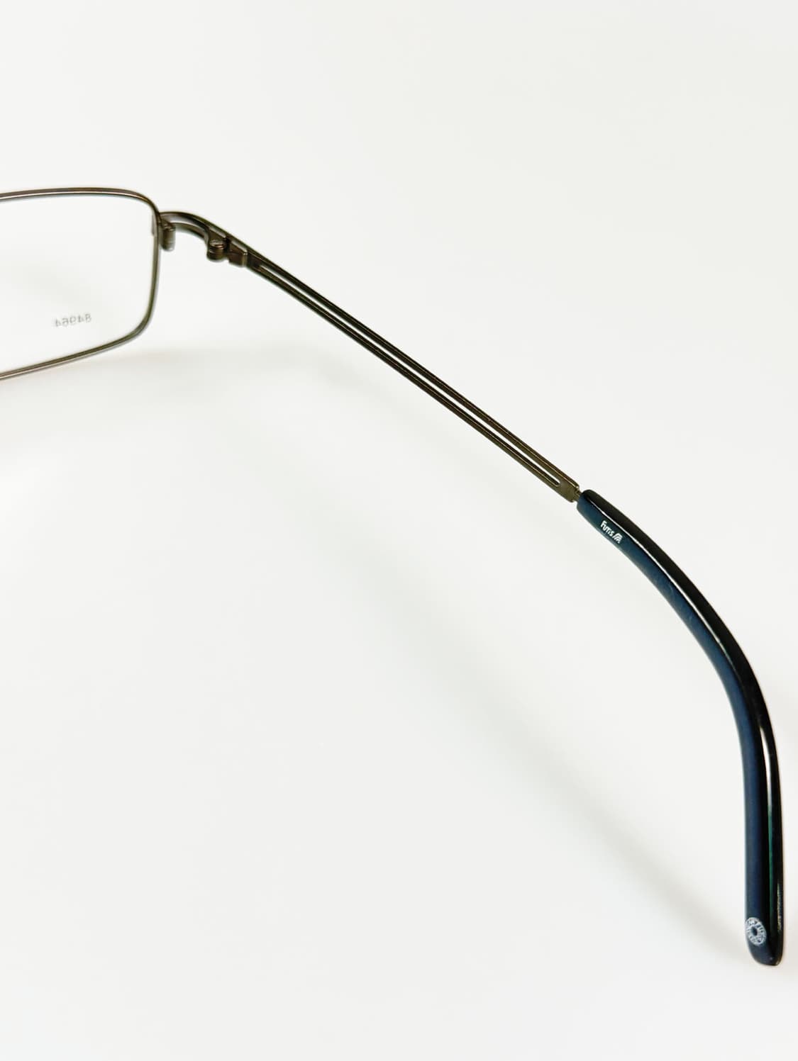 90s FUTIS 건메탈 슬림 스퀘어 프레임 빈티지 안경 상품이미지6