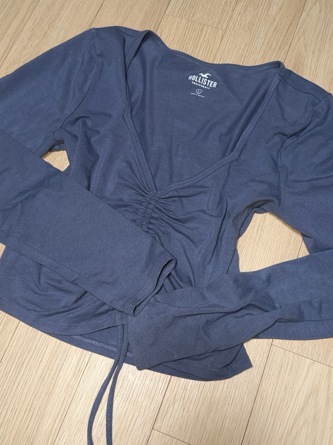 홀리스터 발레코어 셔링 긴팔 상품이미지1