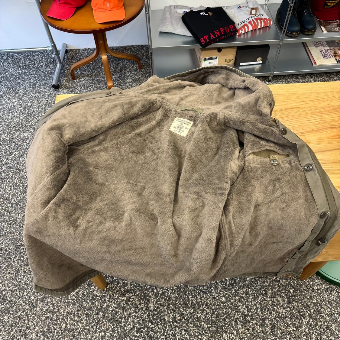 80s 빈티지 독일군 올리브 모즈 코트 (L)   상품이미지5