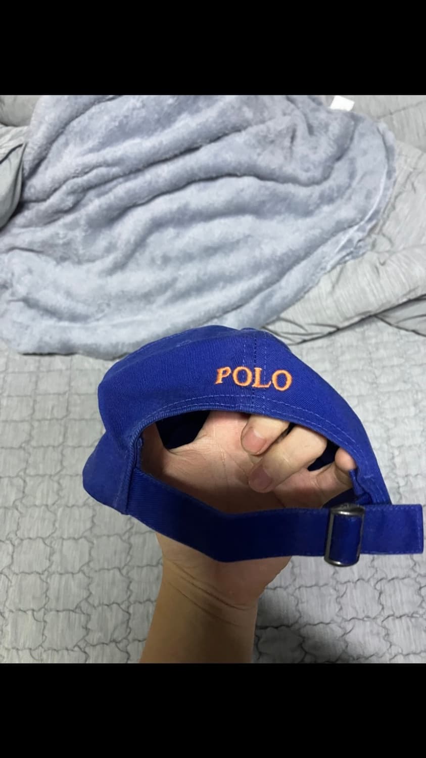 폴로 로고 볼캡 블루/오렌지 상품이미지2