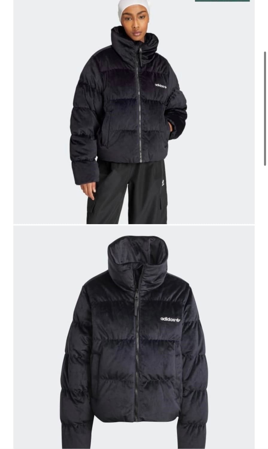 아디다스 리젠 벨벳 다운 퍼퍼 재킷 상품이미지1