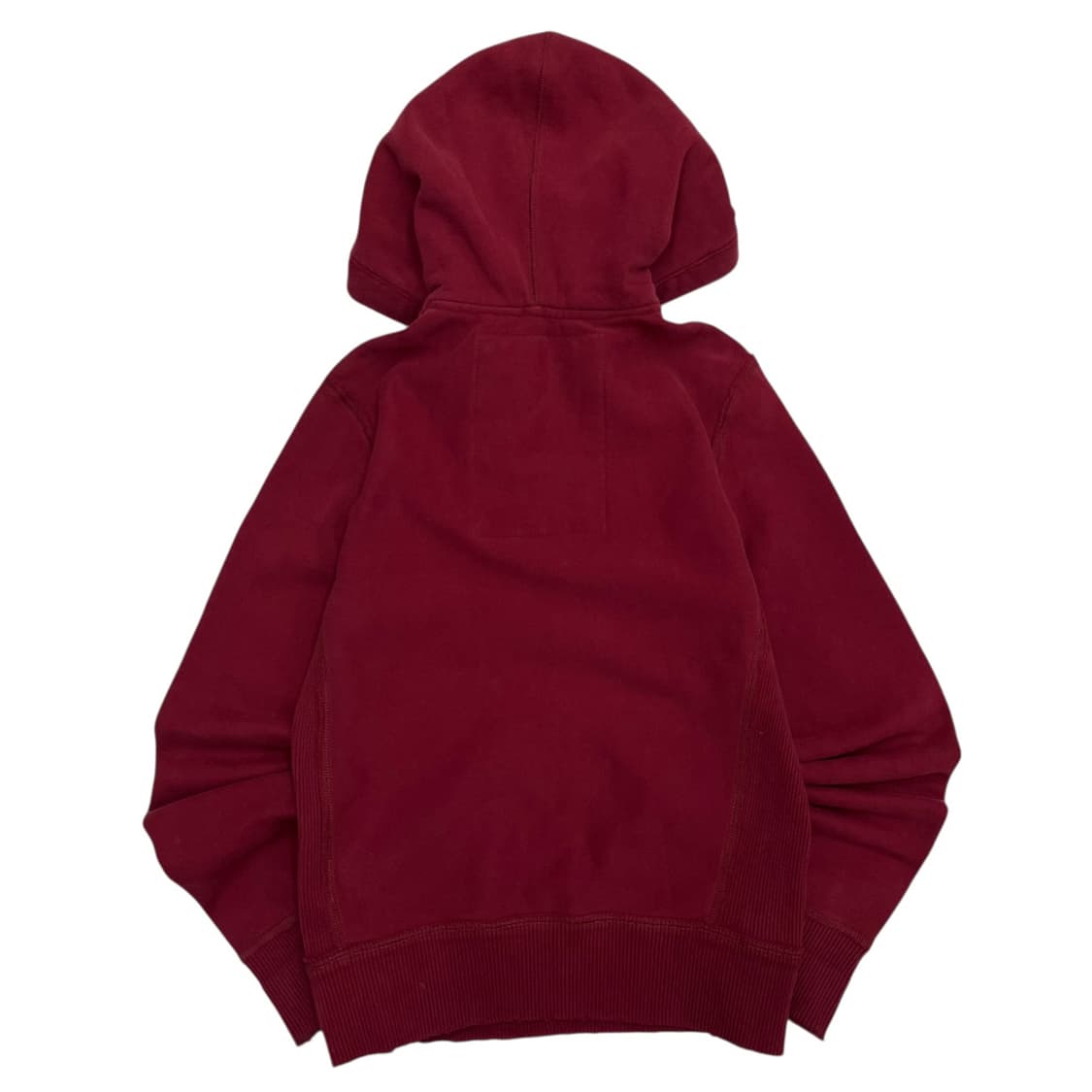 아베크롬비 패치로고 반집업 버건디 후드 S 상품이미지3