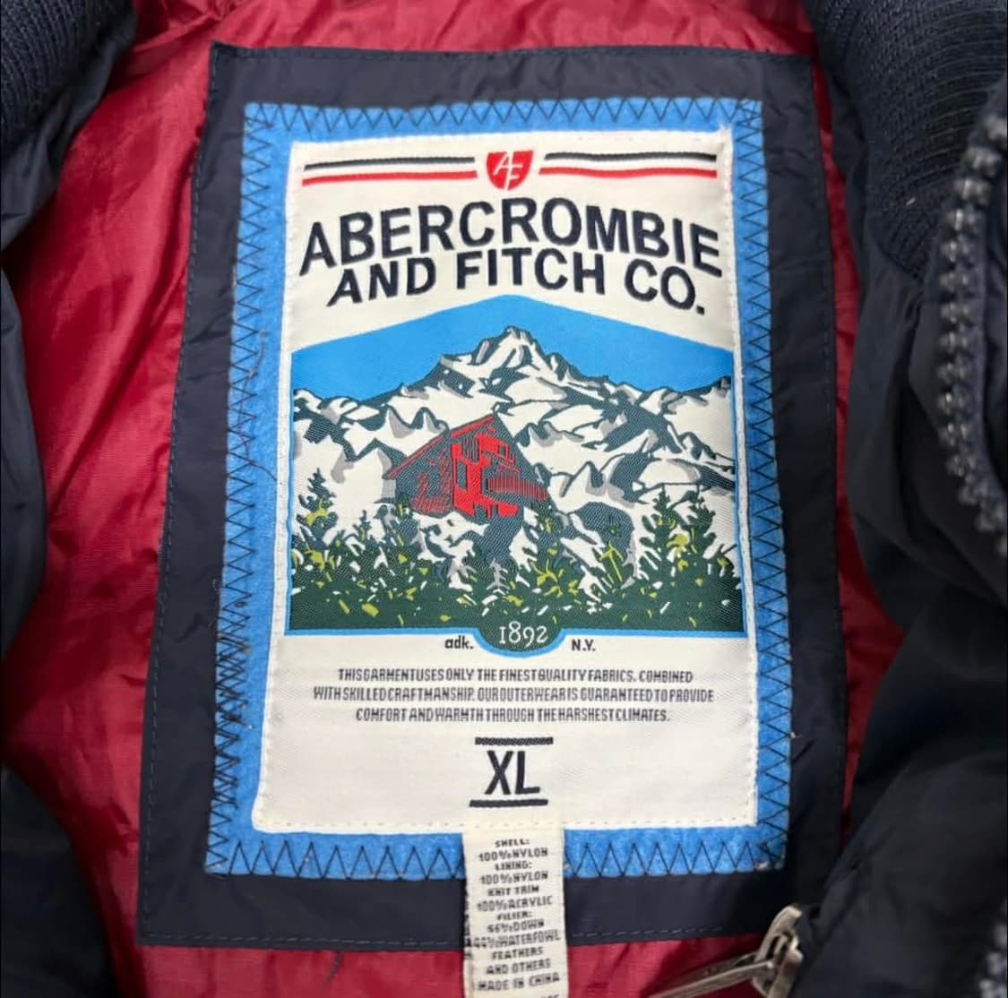 아베크롬비 USA 성조기 패딩 다운 자켓 상품이미지4