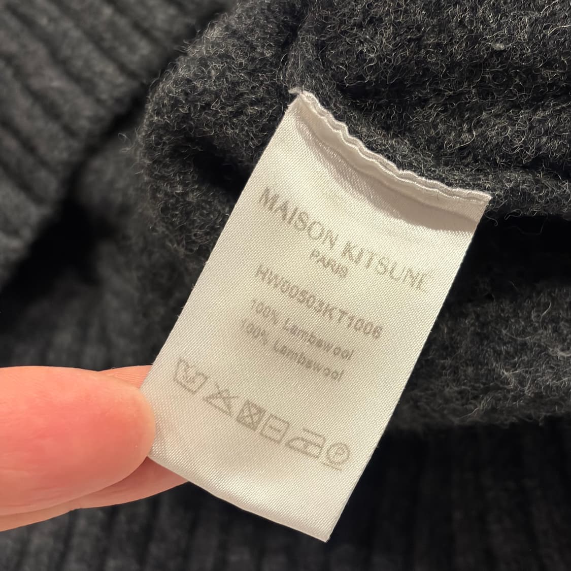 [XS] 메종키츠네 베이비폭스 패치 가디건 차콜 C83 상품이미지6