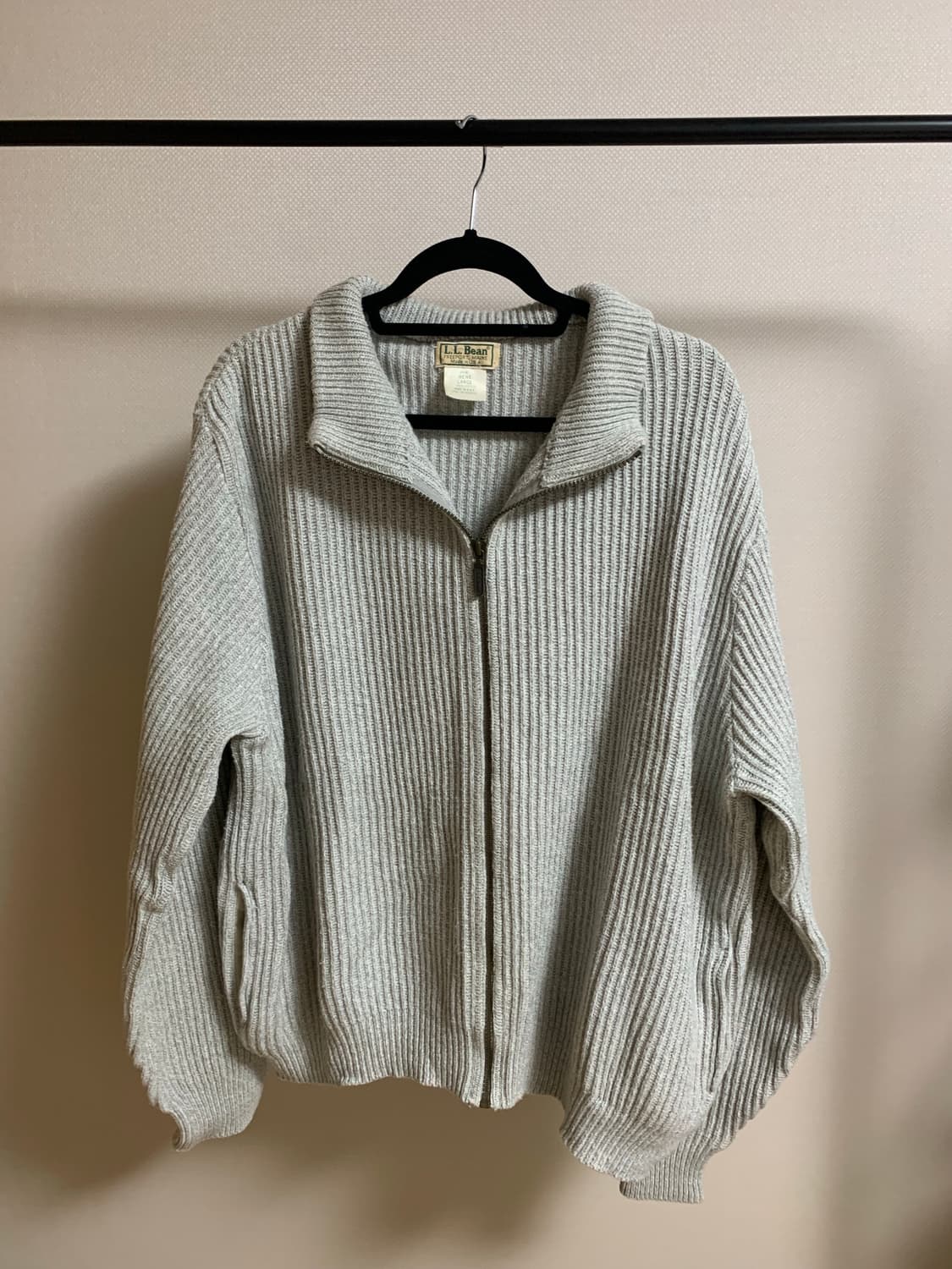 빈티지 8-90s USA 엘엘빈 니트 가디건 상품이미지2