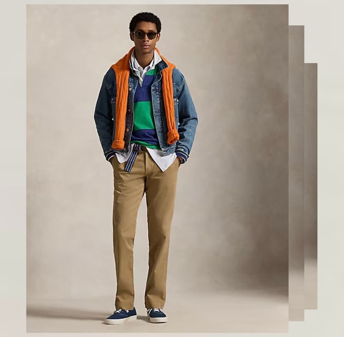 25SS미착용)폴로 베드포드 스트레이트핏 치노팬츠34"/몬타나카키 상품이미지1