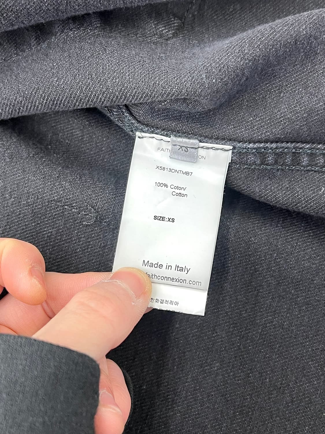 페이스 커넥션 19aw NTMB 에디션 피어스 그런지 타입 데님 자켓 상품이미지8