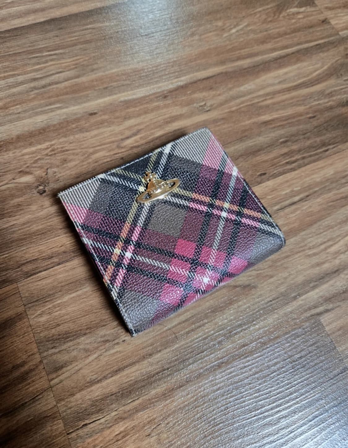 비비안웨스트우드 타탄 체크 반지갑 [정품] 상품이미지1