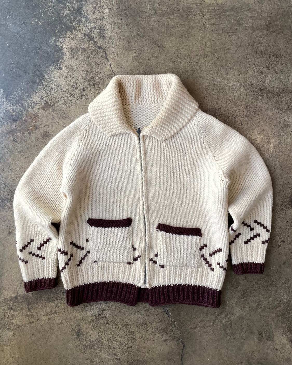 60‘s “Ski” Canadian cowichan 스키 코위찬 상품이미지3