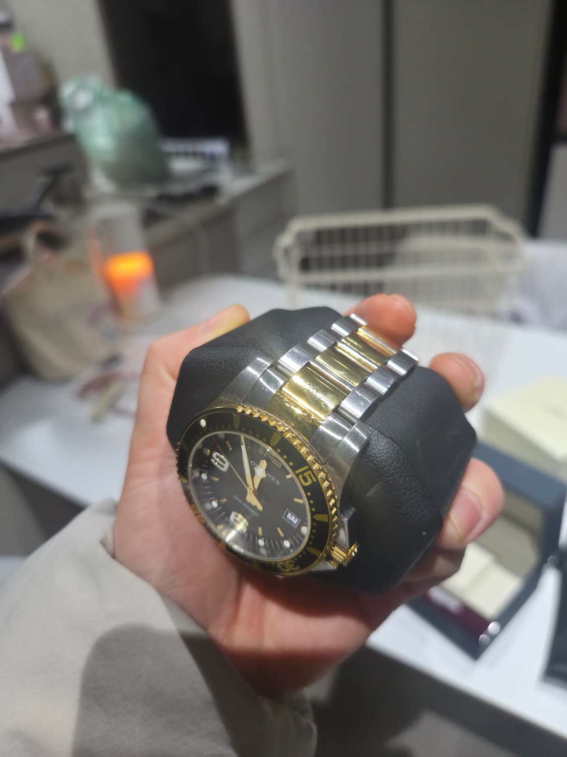 론진 하이드로콘퀘스트 콤비색상 41mm 쿼츠 상품이미지6