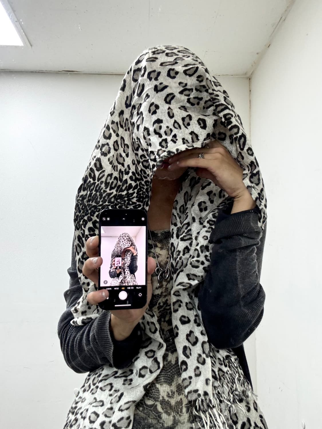 “Vintage” Leopard Scarf 상품이미지1