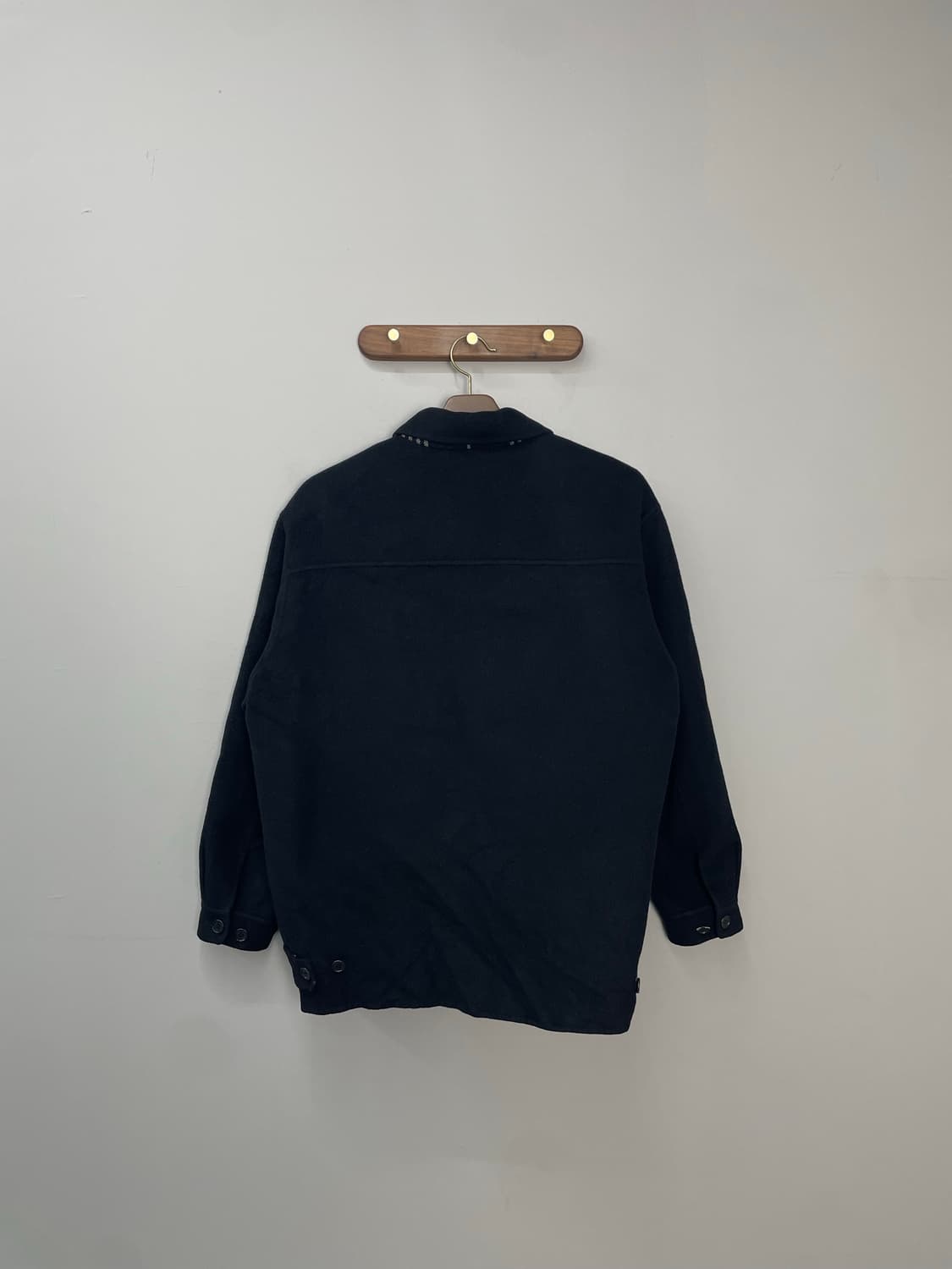 입생로랑 블랙 울 블루종 자켓 H1398 상품이미지4