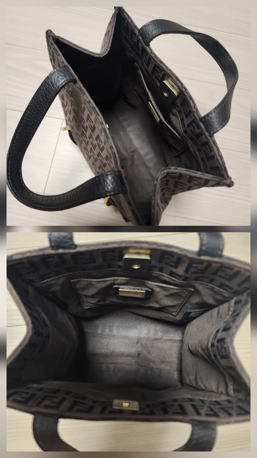 펜디 FF로고 브라운 미니 토트백  상품이미지8