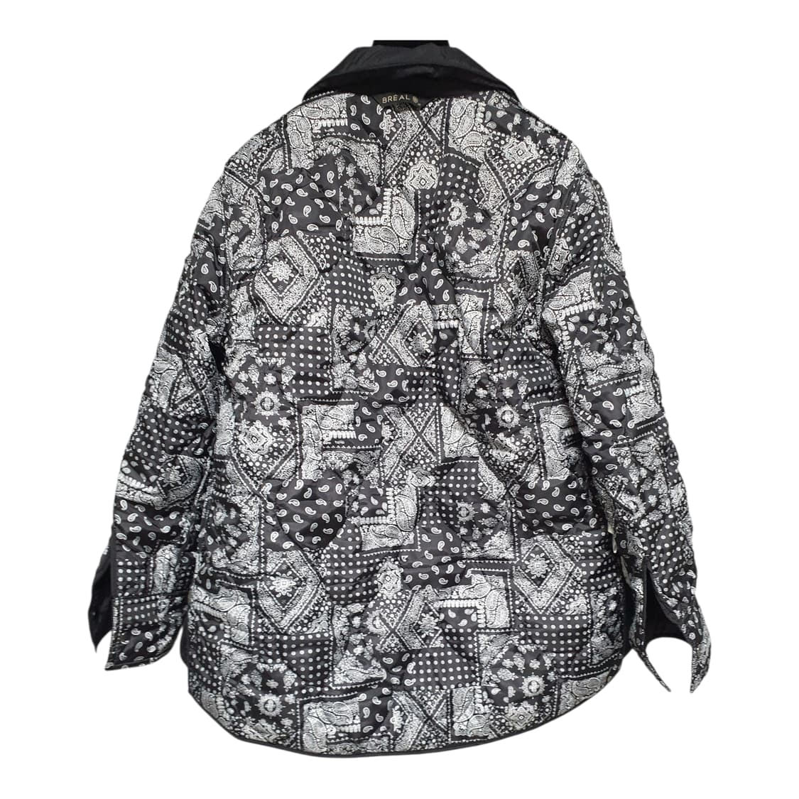 브리엘 페이즐리 블랙 퀼팅 리버서블 가벼운 패딩 자켓 55~66  상품이미지3