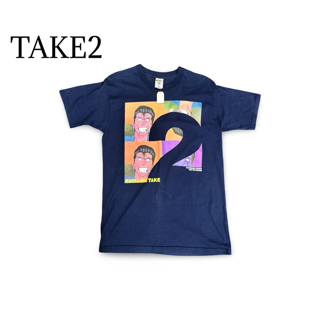 (90)TAKE2 티셔츠 네이비 상품이미지1