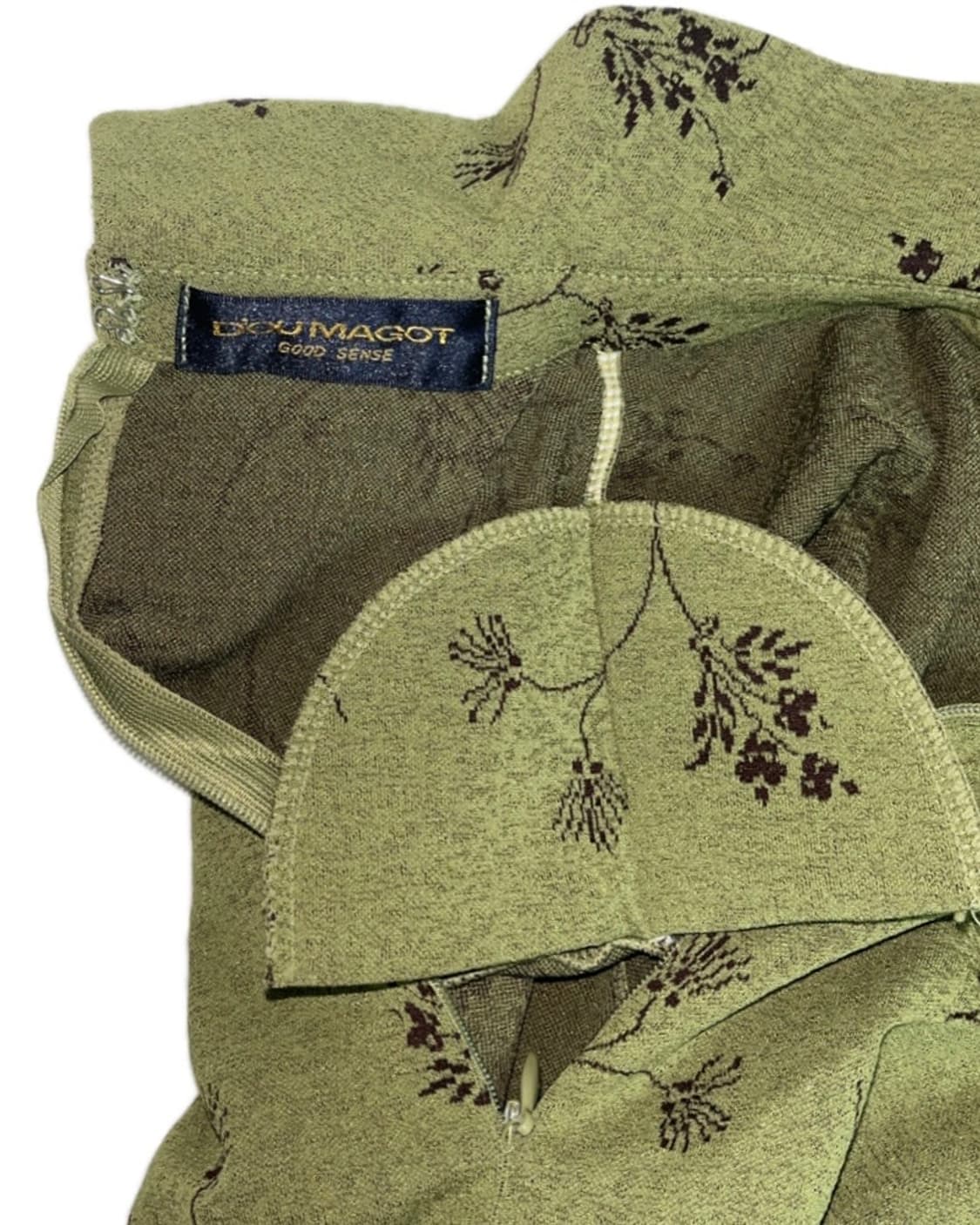 오리엔탈 플로럴 반폴라 티 상품이미지3