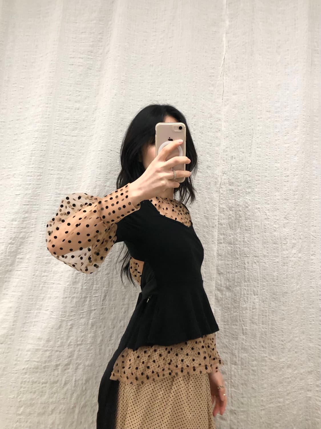 Dot sheer blouse 상품이미지2