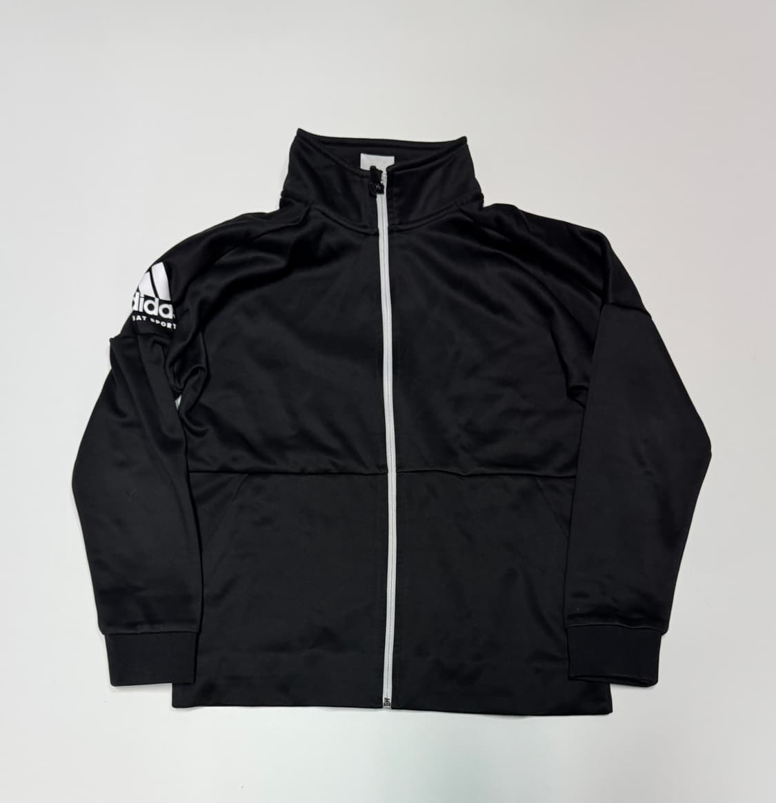여성 키즈 아디다스 블랙 트레이닝 집업 140 상품이미지1