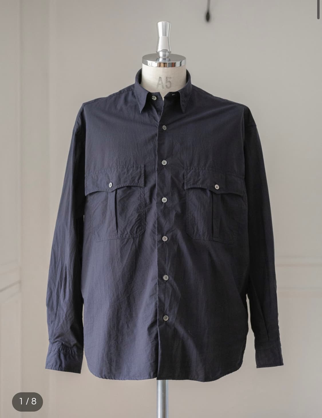 포터클래식 롤업셔츠 네이비 상품이미지1