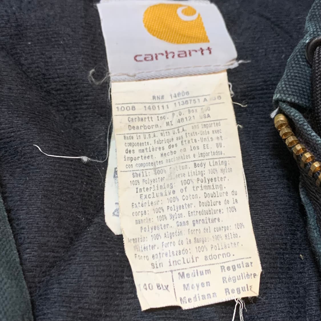 칼하트 J140 액티브 자켓 (M) 상품이미지3