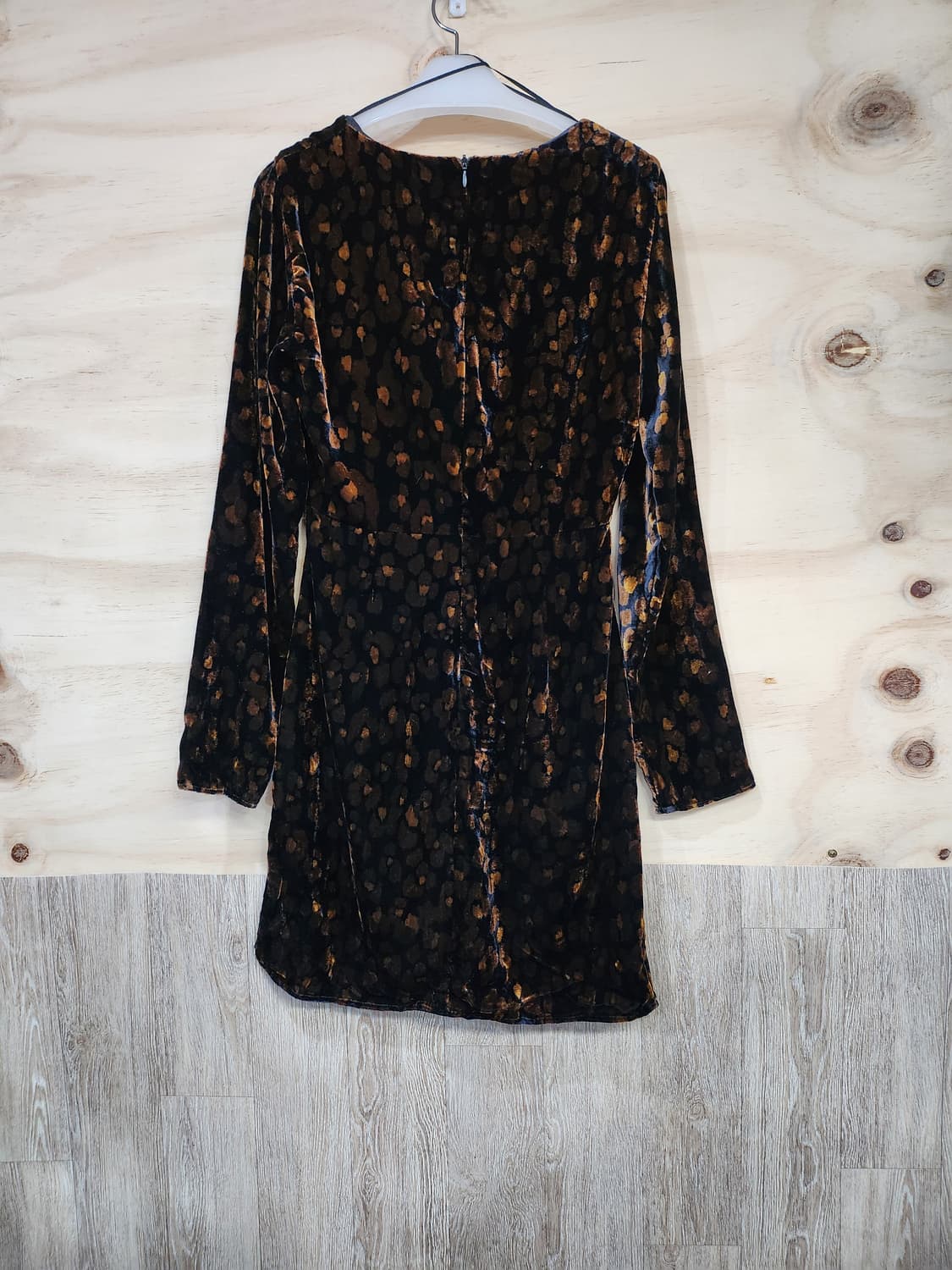 156) ZARA REF 벨벳 레오파드 랩원피스 상품이미지2