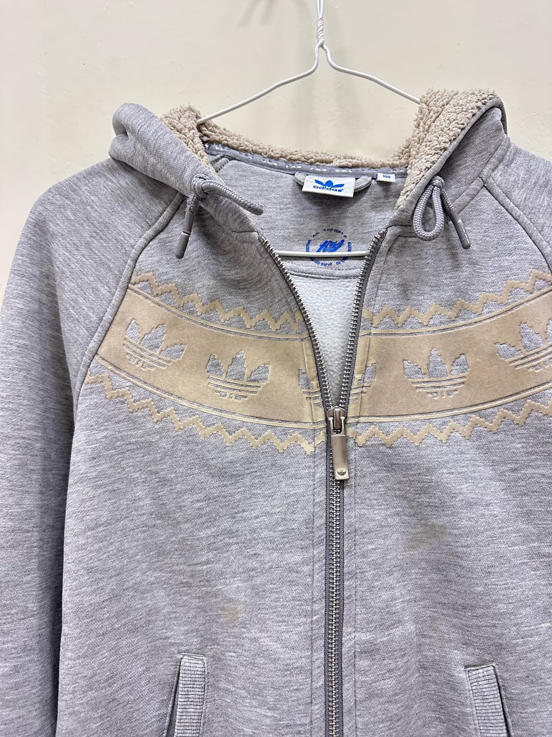 아디다스 파이어버드 그레이 후드집업 상품이미지3