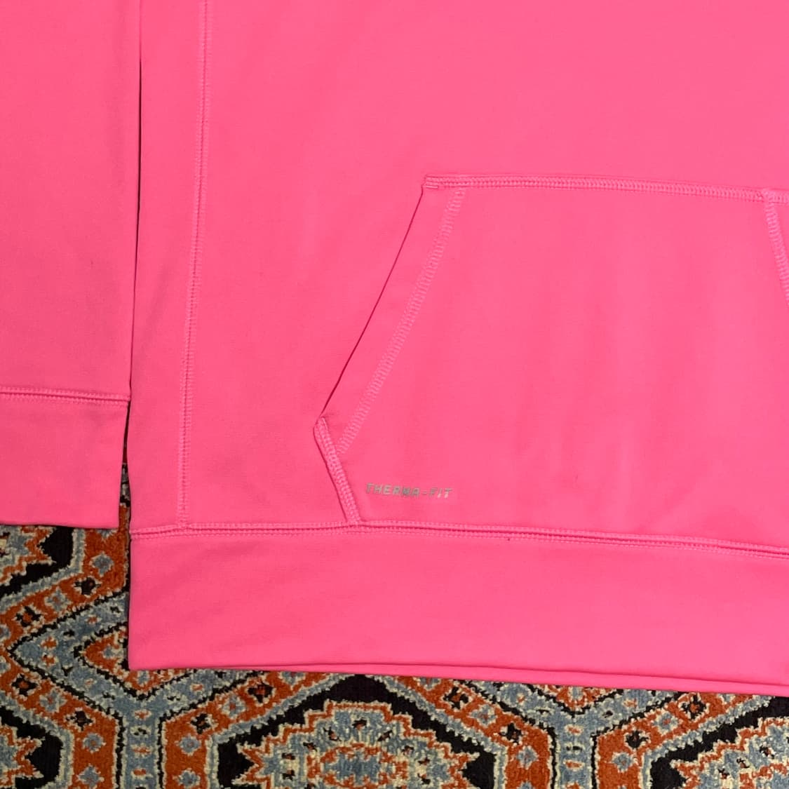 나이키 스우시로고 핑크 기모 후드티셔츠 여성XL 상품이미지3