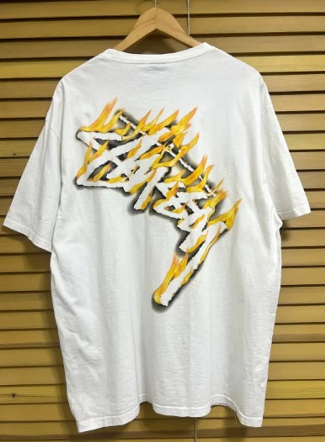 스투시 남성 버닝스탁 라운드반팔티셔츠 XL 상품이미지3