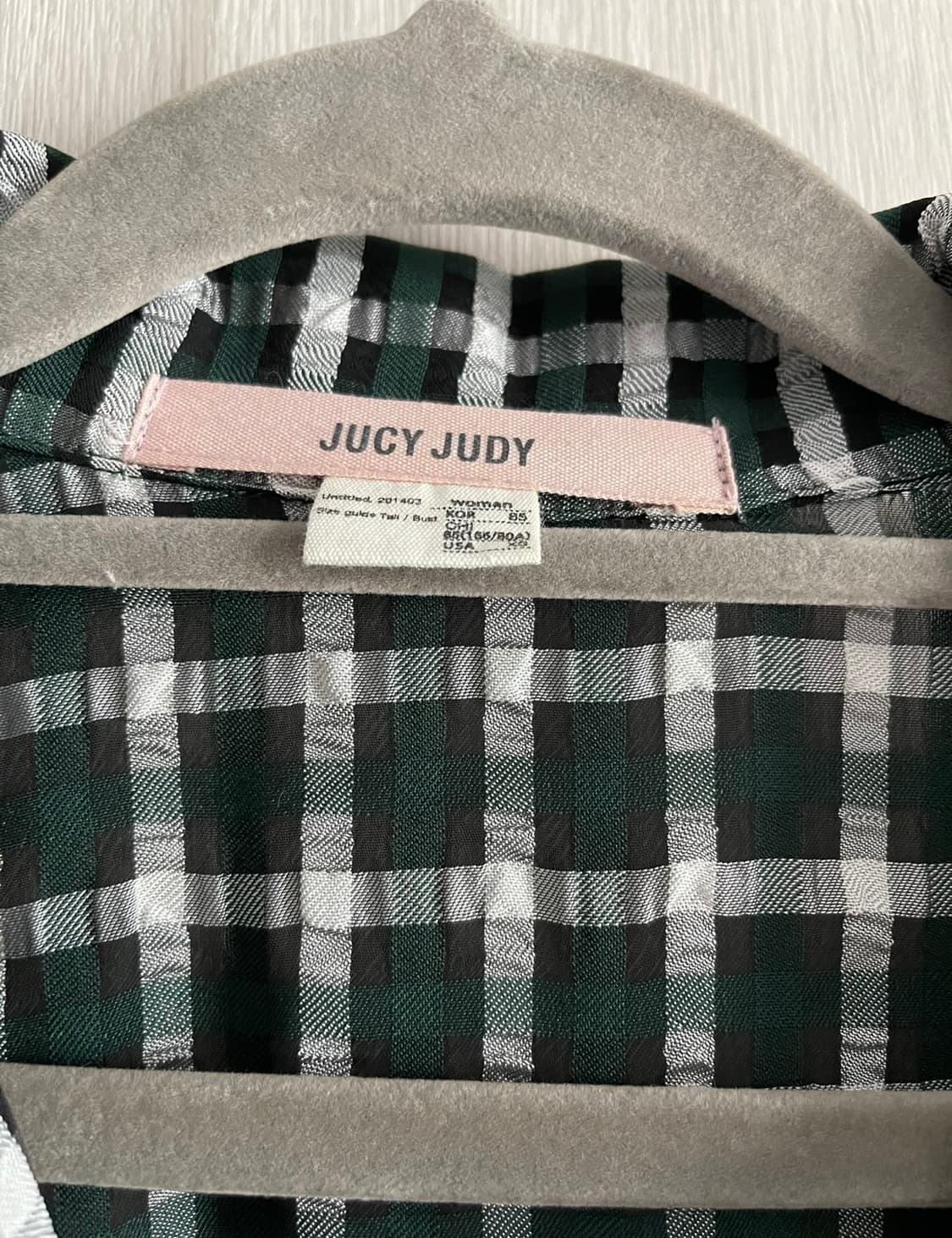 Jucy Judy 쥬시쥬디 체크 랩 원피스 상품이미지3