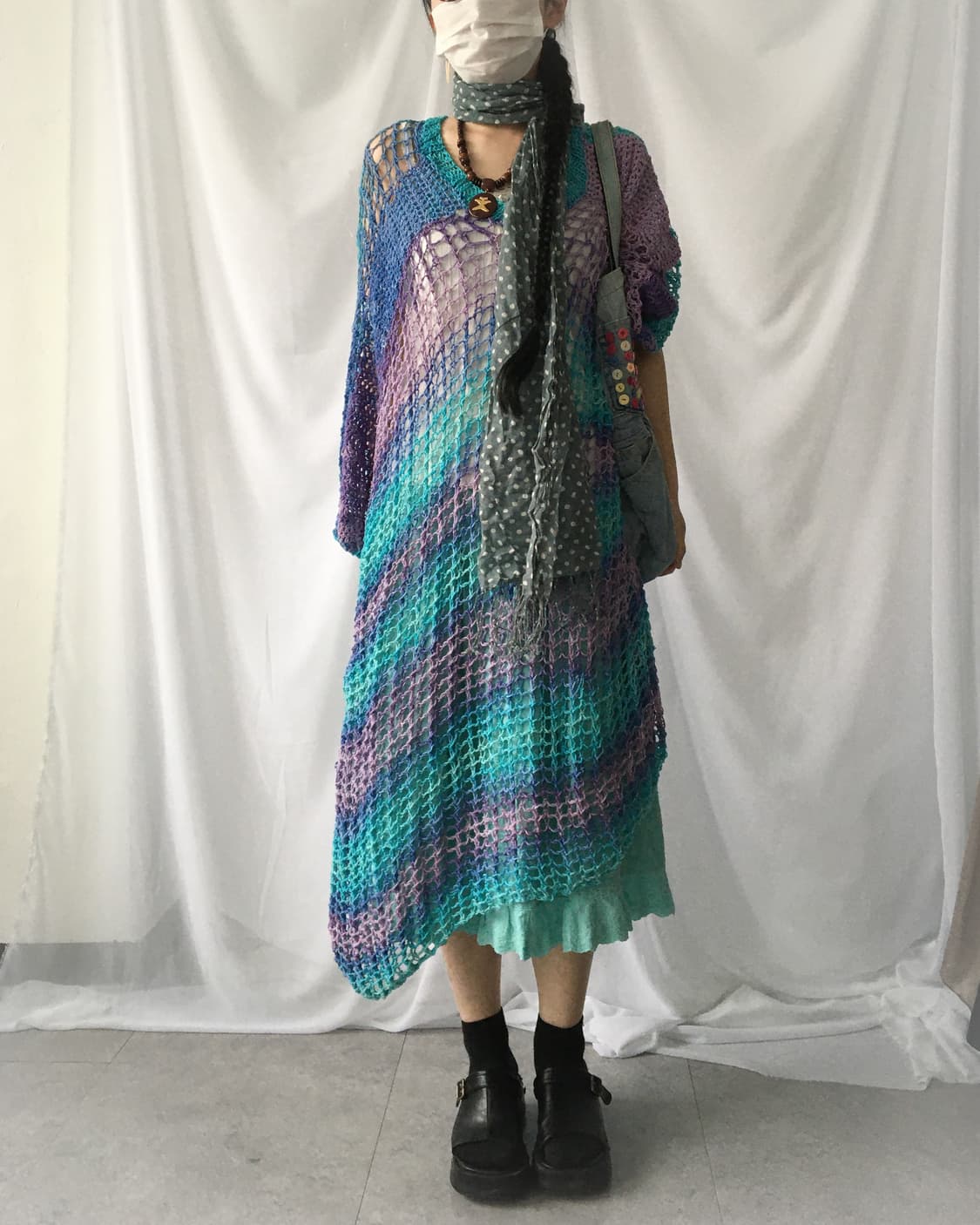 dot pattern scarf 상품이미지7