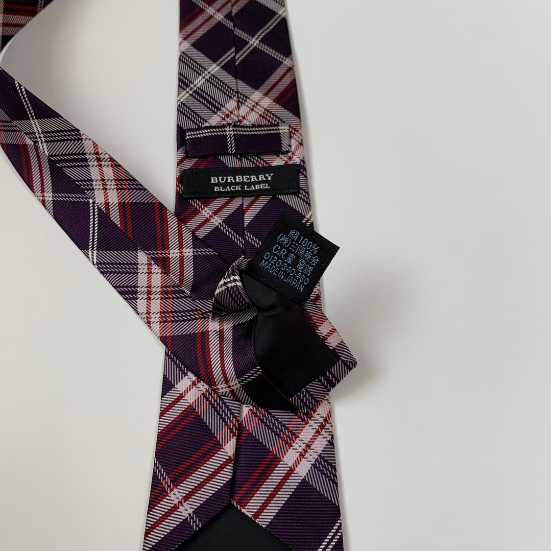 버버리(BURBERRY) 노바체크 슬림넥타이 블랙라벨 최상급 7cm 상품이미지8