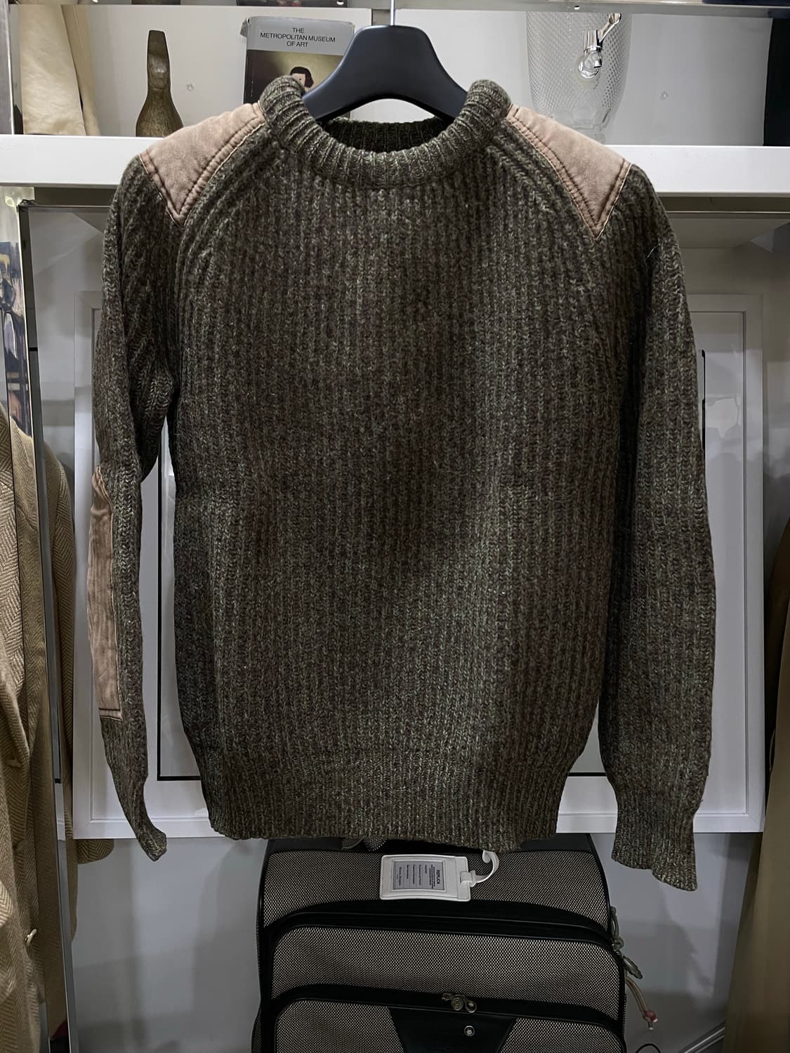 폴로랄프로렌/카키 울혼방 헤비니트티(S) 상품이미지1