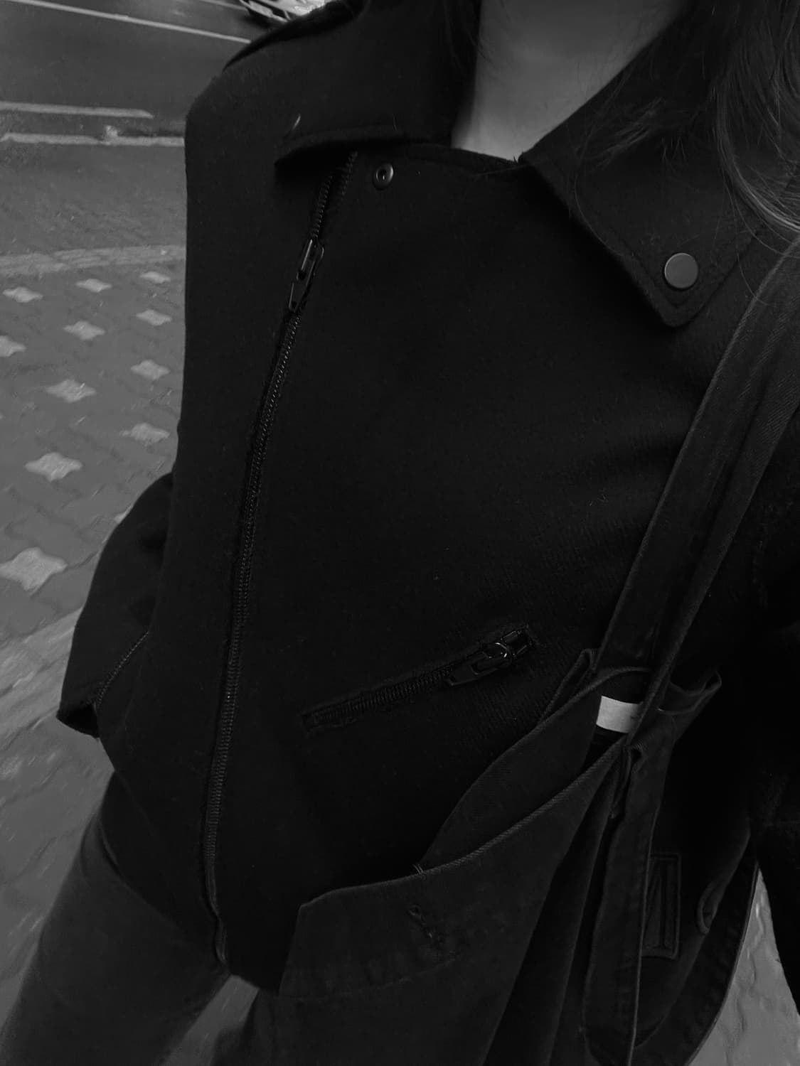 알렉산더왕 H&M 콜라보 울 바이커 자켓 상품이미지8