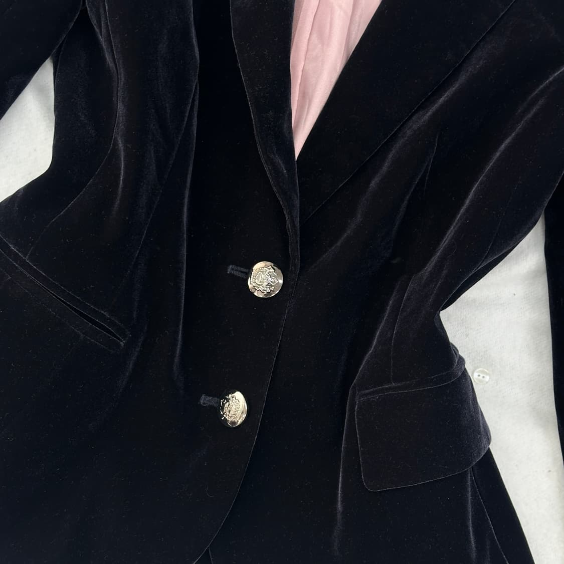 JASPER MINX 벨벳 블레이저 정장 자켓 고딕풍 지뢰계 공겜여주  상품이미지5