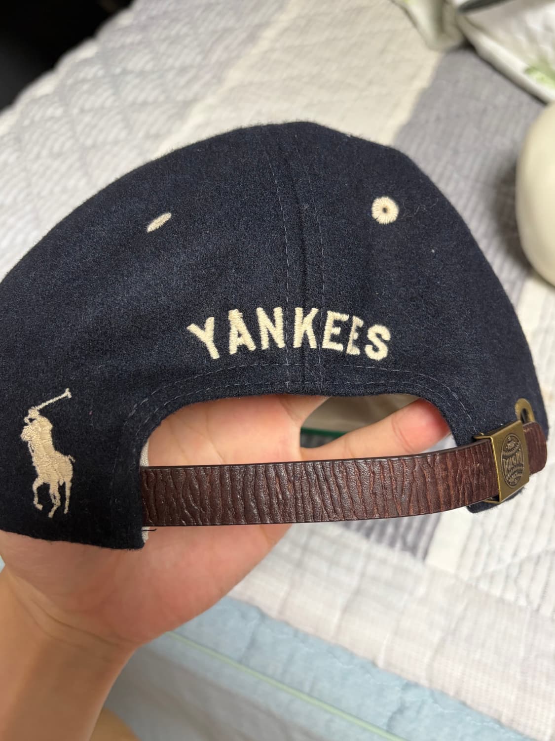 뉴에라 MLB x 랄프 로렌 뉴욕 양키스 레트로 크라운 9피프티 스트랩백 상품이미지3