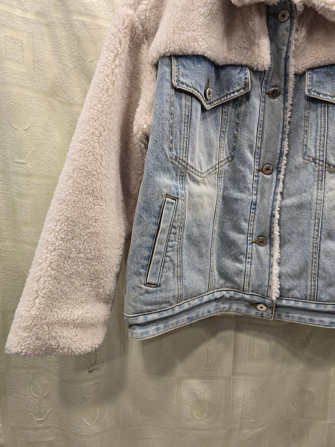 거의새거) 베네통 뽀글이 패딩 청자켓 90(55~66) 상품이미지5