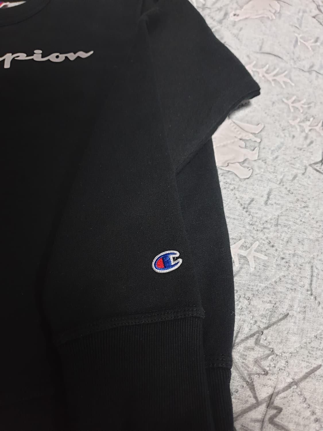 챔피온 어센틱 아틀레틱웨어 기모 맨투맨 블랙 (S) 상품이미지3