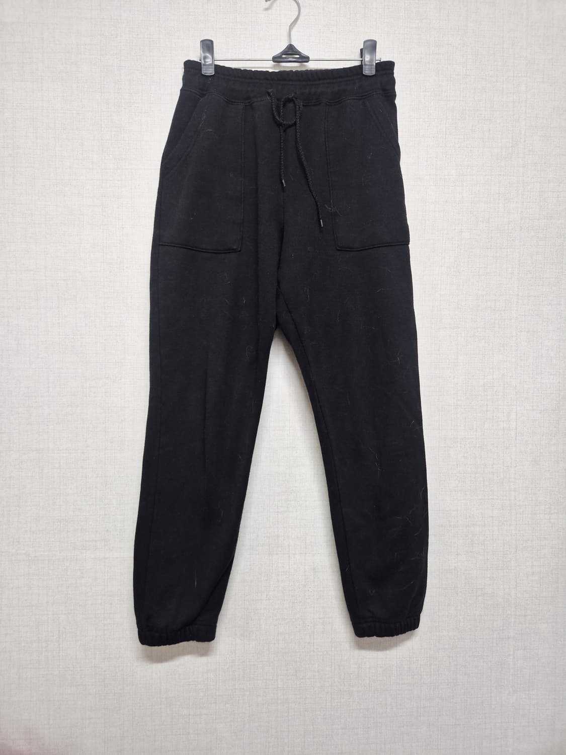 블랙 트레이닝 조거 팬츠 상품이미지1